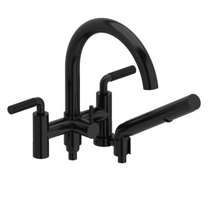 RIOBEL Riu Two Hole Tub Filler Without Risers RU06LKNBK